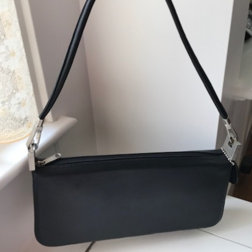Vintage AT Cross Black Leather Grosgrain Lined USA